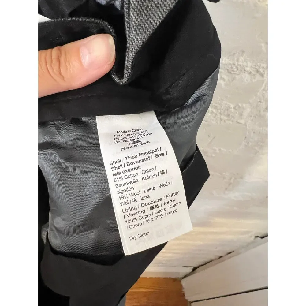 J. Crew Men's Ludlow Slim-Fit Suit Trouser Pants Heather Gray Size 32/30